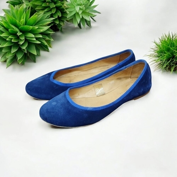 Strenesse Women's Blue Suede flats Size EU 38/ US 7.5 - Picture 9 of 10
